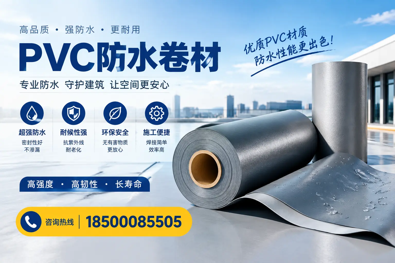 如何判断PVC防水卷材的质量优劣?四平选购技巧