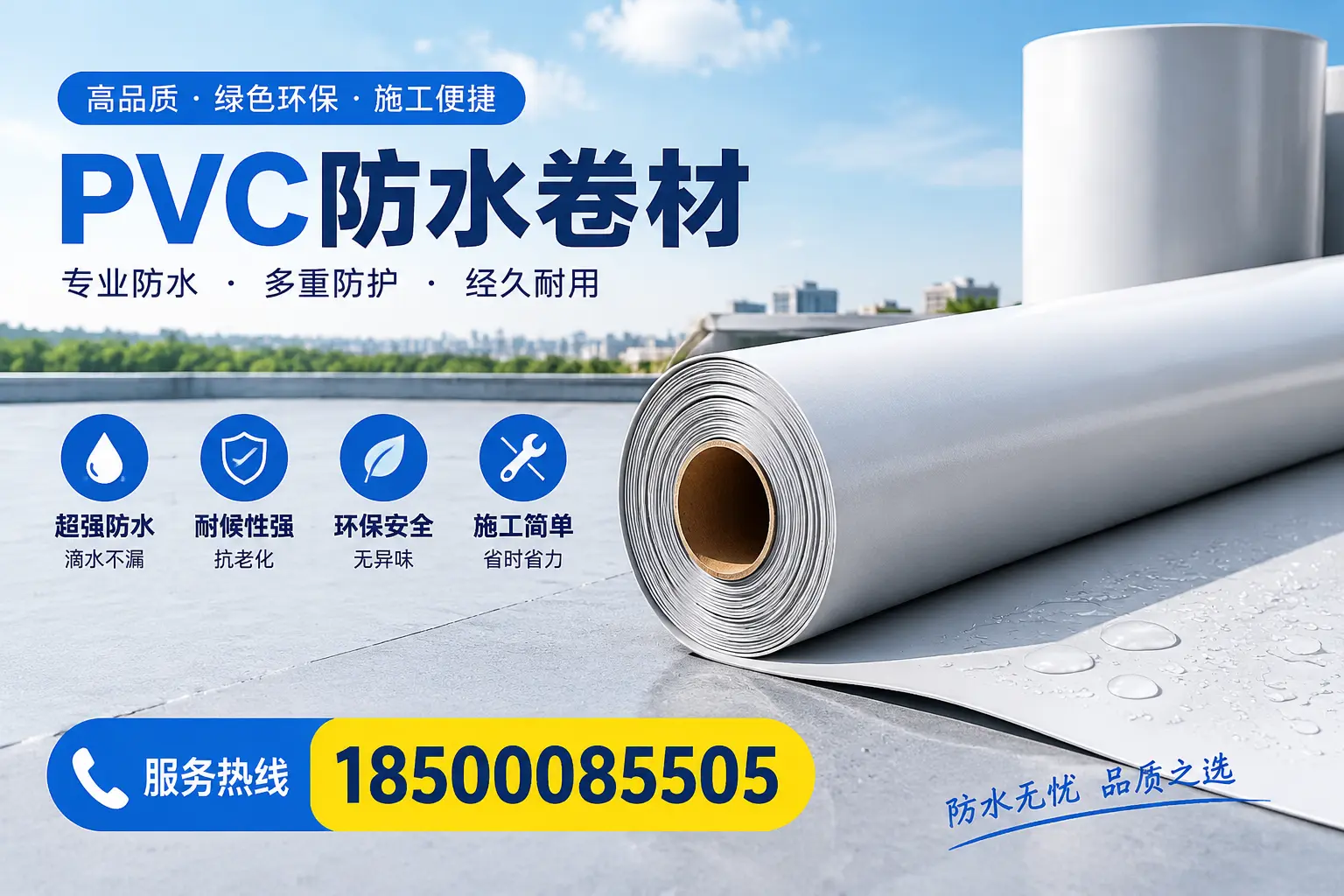 选用PVC防水卷材时需要避开的常见误区,特别是在四平